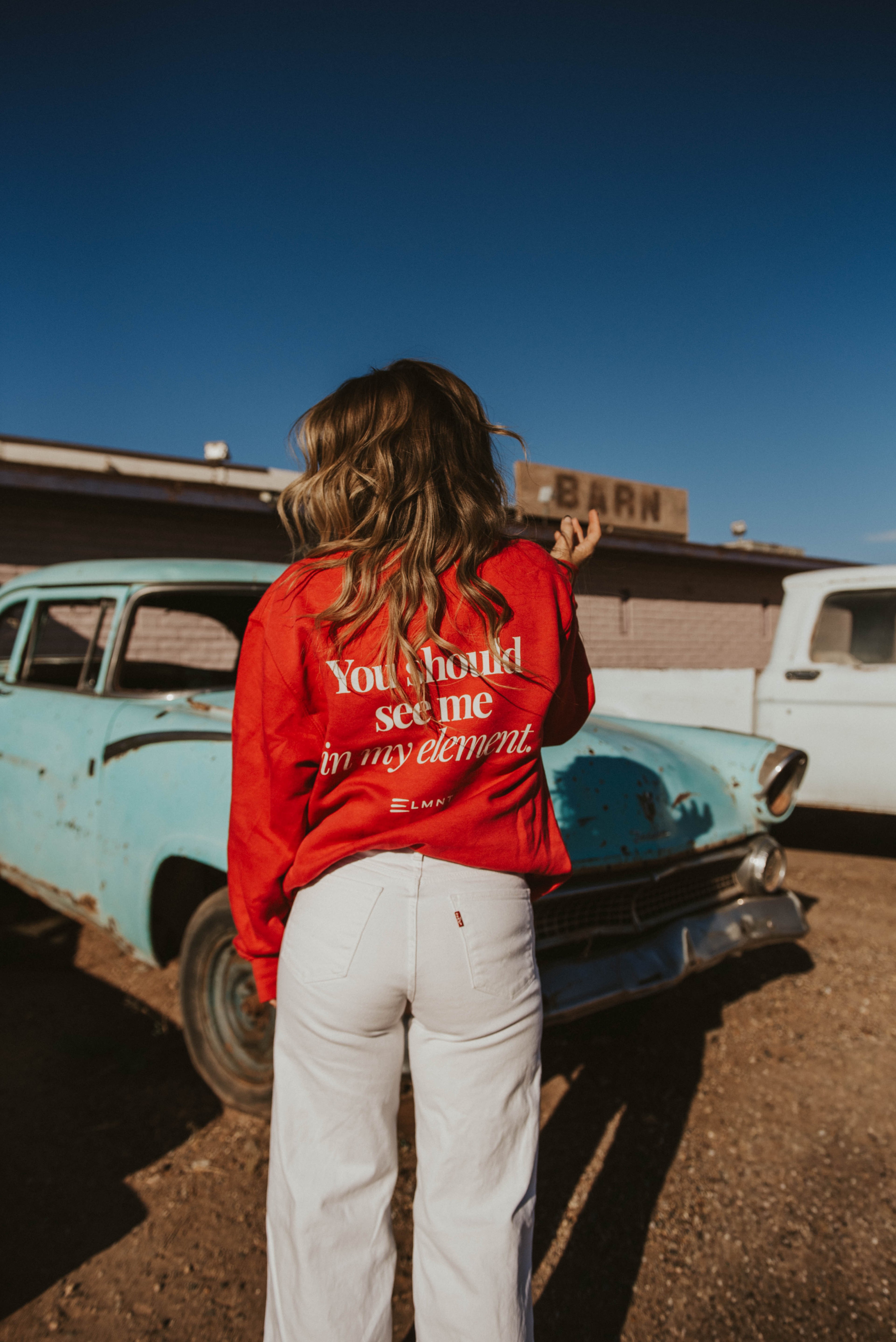 MY ELMNT Crewneck - Crimson